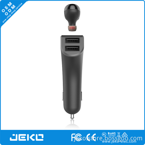 2017 usb smart phone car charger with chipset CSR4.1 earphone
